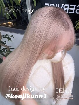 イエナ 渋谷(IENA) パールベージュ　ミルクティーベージュ　ハイトーン