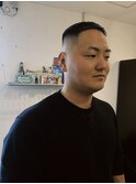メンズカット短髪フェードスキンフェードバズカットクロップ