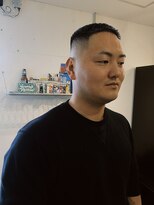 グッドプレイスアンドシング(Good Place&thing)&nbsp;メンズカット短髪フェードスキンフェードバズカットクロップ