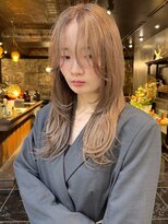 グリーン 表参道(green) ハイレイヤー/ハイトーン/顔周りレイヤー/ミルクティー