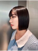 イメチェンヘアスタイル/外ハネボブ/美髪のススメ/ワイドバング