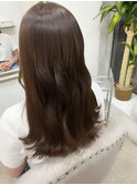 髪質改善カラー オリーブベージュ