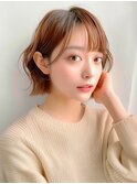 耳掛けくびれスッキリボブ