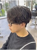 仙台シャドウパーママッシュウルフニュアンスパーマ毛流れ緩め◇