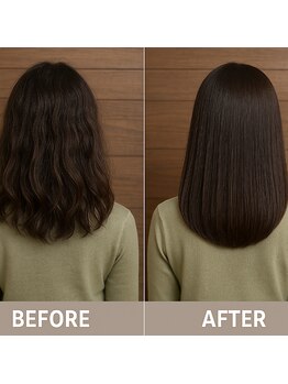 クセ毛やうねりでまとまらないエイジング毛はダメージケアがオススメ！美髪へ導くストレートを体感下さい！