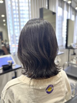 ソヨン 金山店(SOYON) ふんわりミディアム/アッシュカラー/レイヤーカット/グレージュ