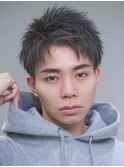 緩めツイストアップバング