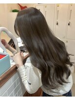 アンド グラフ(& Graph.) 透明感カラーオリーブベージュブリーチなしダブルカラー