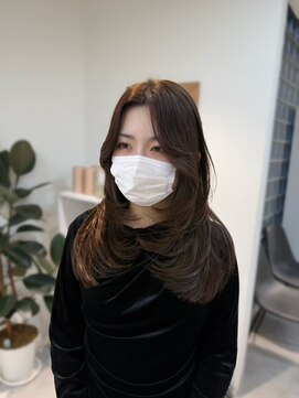 ザシェノンウメダ(THA CHAINON UMEDA) 着物ヘア/大人ガーリー/ダークアッシュ/似合わせカット/心斎橋