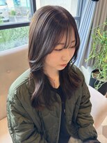 リベラル(liberal) 前髪ポイント縮毛矯正 ツヤロングレイヤー【20代/30代/40代】