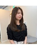 ふんわりミディアム×アッシュカラー