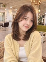 ラファンジュ ヘアー(Rohange hair)&nbsp;ハニーブラウン/流しバング/ハッシュウルフ