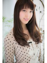 美容室 ファクト(fact)&nbsp;乾かすだけ◎艶感ストレート×透明感美肌ナチュラルカラー