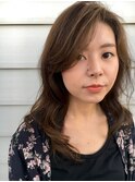 柔らかいアッシュベージュカラー