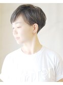 【L`atelier Content miho】ツーブロック×マッシュ黒髪ショート