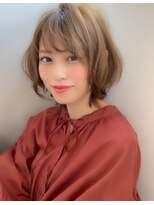 マリアバイアフロート(Maria by AFLOAT) 【添田】ひし形ヘルシーレイヤーなミニマムボブイルミナカラー