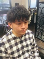ヒロザバーバー(HIRO THE BARBER) ツイストスパイラルパーマ 宇部市/理容室/理容院/メンズカット