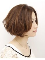 タヤ グランデュオ立川店(TAYA) 20代シースルーバングハイライトオリーブカラーショートボブ