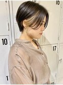 ハンサムショート+インナーカラー