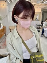 ヘアー アイス カンナ(HAIR ICI Canna)&nbsp;秋冬にオススメ！暖色系艶コンパクトボブ！