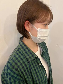 ベイルーム(BAYROOM by HONEY omotesando) 大人可愛い20代30代40代小顔ショート×ロゼベージュ(yu-ka)