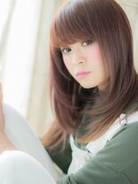 クオーレ ヘア アンジュ 水戸店(CUORE HAIR ange)&nbsp;水戸/イルミナカラー/シルキーベージュ/斜めバングc