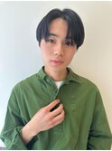 メンズ韓国ヘアー　センターパート/10代20代30代