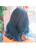 #グラデーションカラー#ネイビーカラー#ブルーカラー