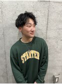 【VENTI 竹内】 ハーフアップバング×スパイラルパーマ