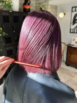 ヲタク(wotaku.)&nbsp;ピンクラベンダーダブルカラーケアブリーチハイトーン暖色カラー