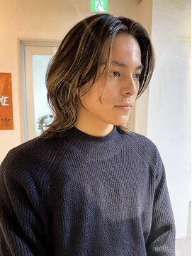 ルーム(Loom.) メンズハイライトボブスタイル