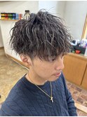 ソフトツイストスパイラルシルバーメッシュ