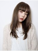 saraju  ロング レイヤー グレージュ