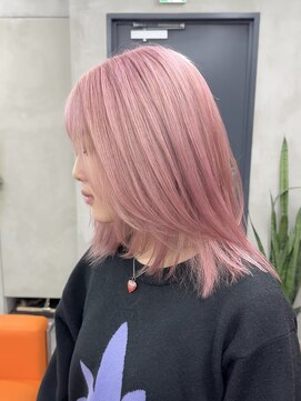 ニコ トウキョウ 渋谷(nico TOKYO) ホワイトピンク/ハイトーン/ダブルカラー/ケアブリーチ/