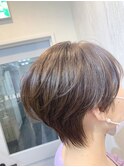 束感たっぷりハンサムショート×ミルクティーベージュ【葛西】