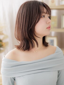 カバーヘア ブリス 上尾西口店(COVER HAIR bliss) レイヤーカットくびれミディアムこなれヘアa上尾20代30代40代!