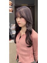 ジルバイジゼル(JILL by GiseL)&nbsp;ラベンダーグレージュ　ロング　ケアブリーチ