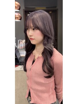 ジルバイジゼル(JILL by GiseL) ラベンダーグレージュ　ロング　ケアブリーチ