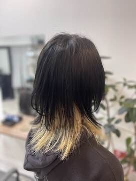 ナカナカ 東中野(naka.naka) インナー金髪ウルフ