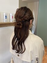 サイン ハニー(Sign honey)&nbsp;お団子ハーフアップ