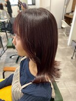 シャルムバイルーチェココ(CHARME by Lu'ce coco) シアーレッドの外ハネミディ