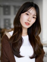 レノラ 本町(LENORA)&nbsp;☆フェミニンロング大人かわいいぱっつん前髪レイヤーカット小顔