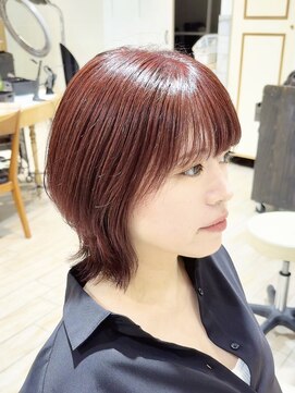 アルクバイネオリーブ 荻窪店(arc by neolive) チェリーレッドとレイヤーボブ