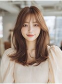 ミディアムレイヤー/透明感ブラウンベージュ