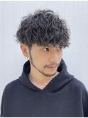 大分ツーブロック刈り上げマッシュツイストスパイラルパーマ