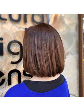 ナチュラルハイセンス 本店(natural high sense) ストレートボブ×グラデアッシュ　似合わせカット/町屋駅
