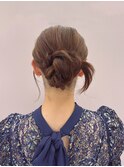 カチモリ/アップヘア/結婚式/ヘアセット/ルーズ