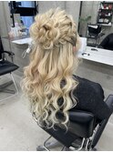 【手島カミラ】ハーフアップ/ヘアセット/お呼ばれヘアセット