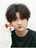フェザーショートセンターパート
