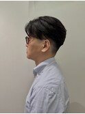 刈り上げセンターパート